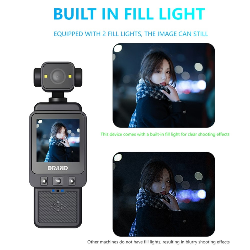 1,6" 1080P HD Kamera Actionkamera Cykling Vloggning WiFi-inspelare + 32 GB kort