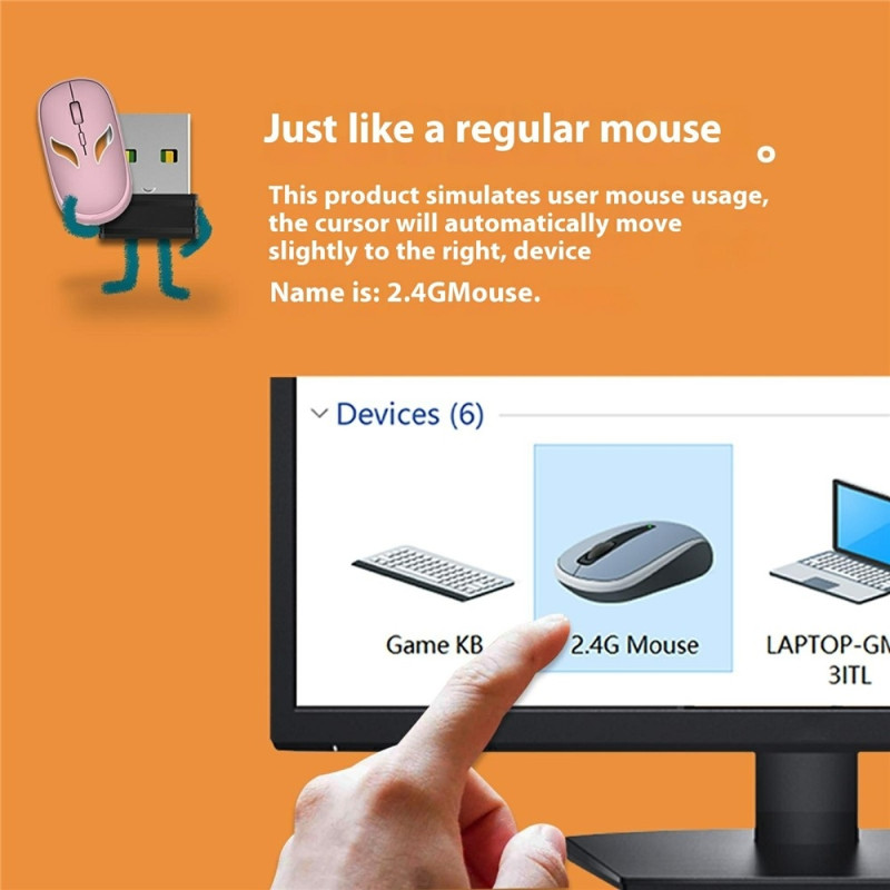 LAYLION automaattinen USB-hiiri USB-hiiri Jiggler-hiirenliikkuja pitää tietokoneesi aktiivisena
