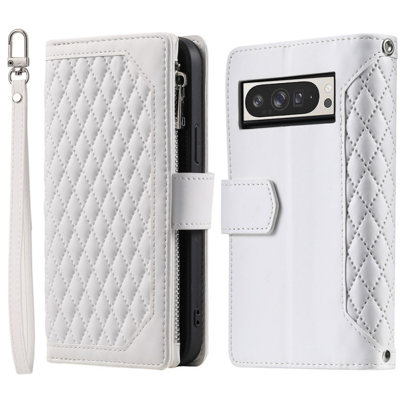 Til Google Pixel 10 Pro XL Zipper Wallet Case Rhombus Telefoncover