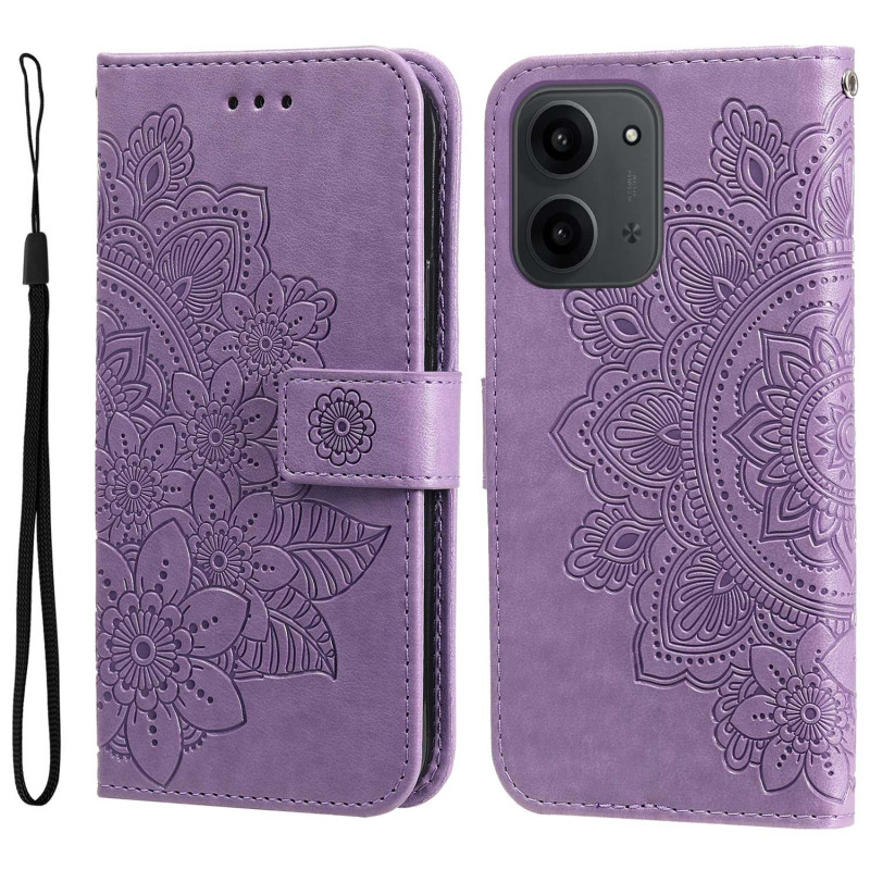För Xiaomi Redmi 15C Stativfodral Mandala Plånboksfodral