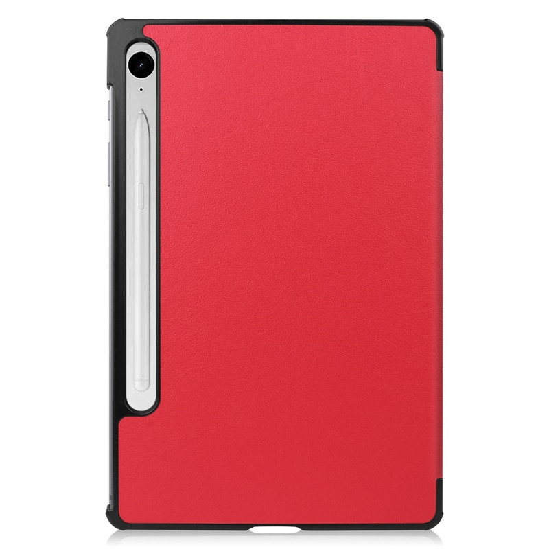 For Samsung Galaxy Tab S10 Lite / S10 FE / S9 FE Case with Stand - Red