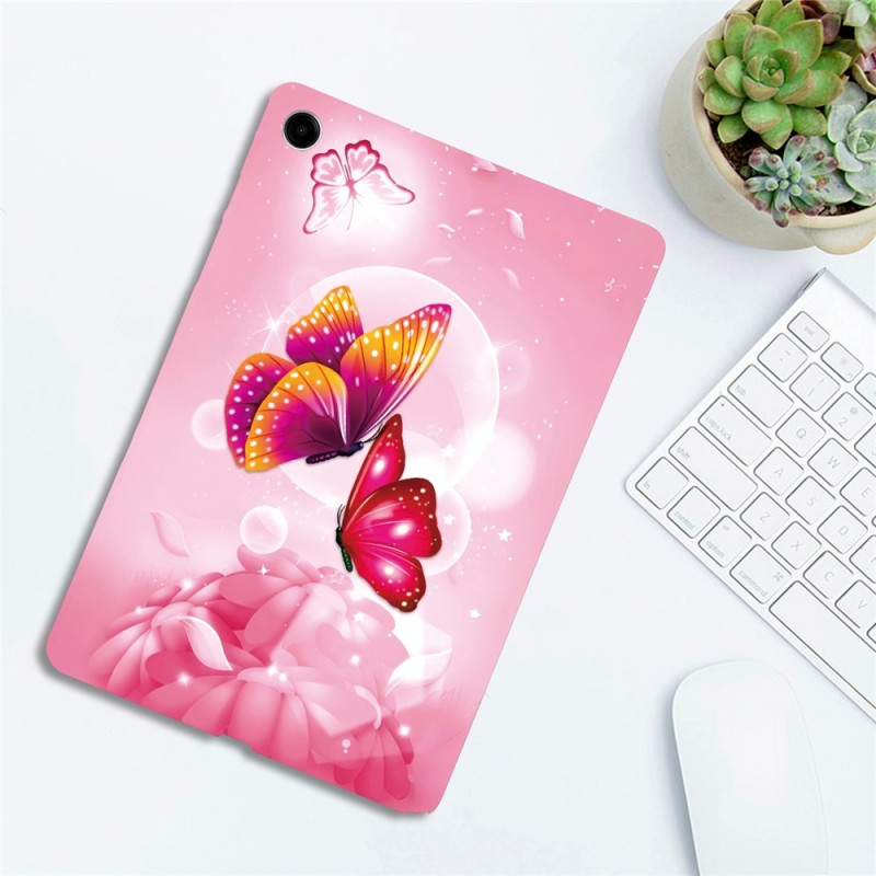 For Samsung Galaxy Tab A11+ Case Pattern Printing Slim TPU Protective Tablet Cover Butterfly