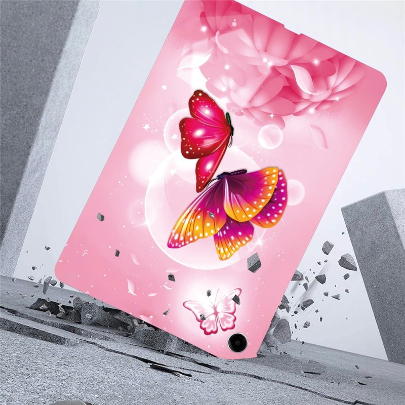 För Samsung Galaxy Tab A11+ Fodral Mönstertryck Slim TPU skal Butterfly