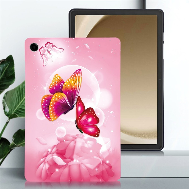 For Samsung Galaxy Tab A11+ Etui Mønstertrykk Slankt TPU Beskyttende Nettbrettetui Butterfly
