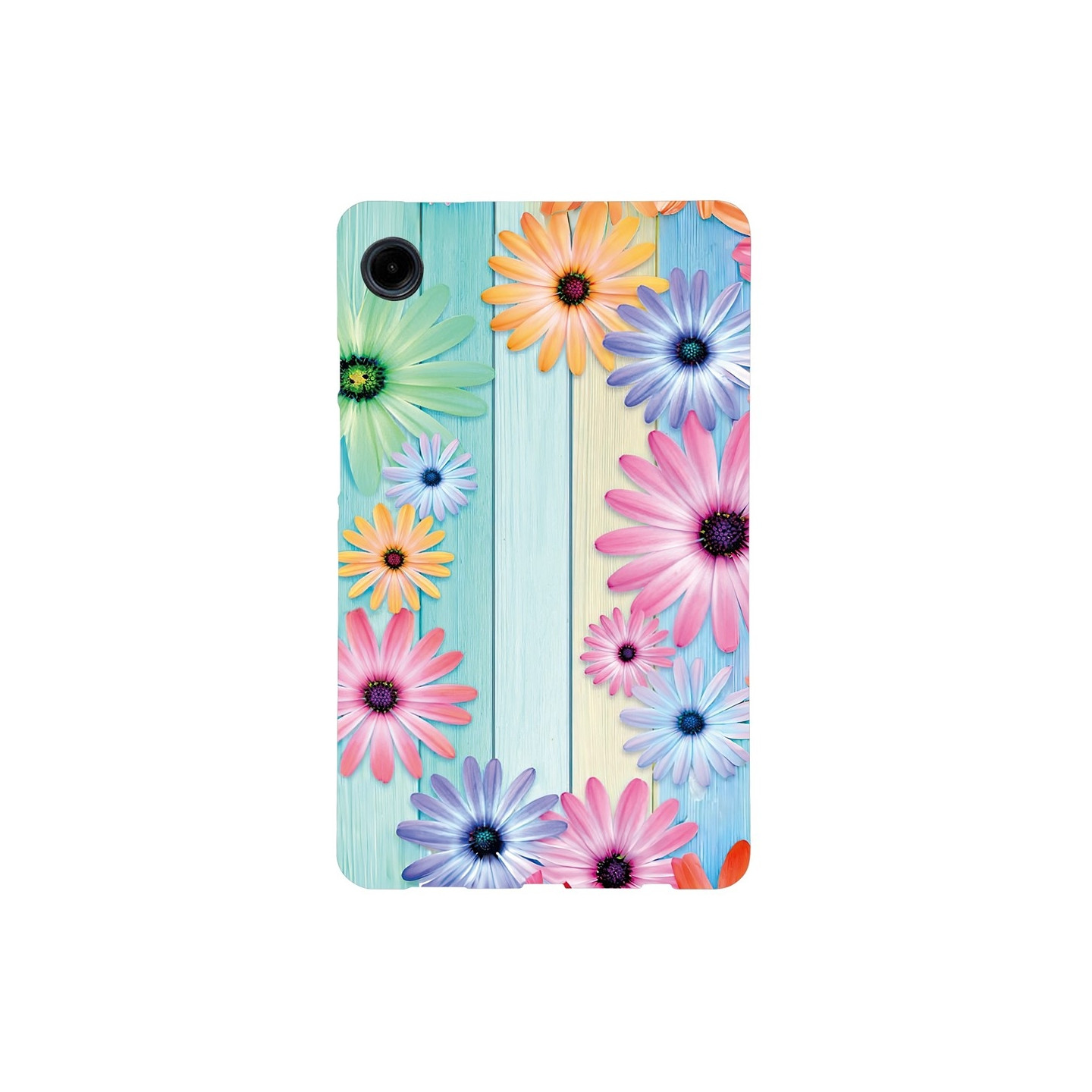 For Samsung Galaxy Tab A11 / A9 Case Pattern Printing Slim TPU Protective Tablet Cover Sunflower