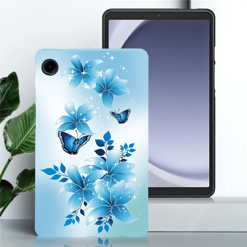 For Samsung Galaxy Tab A11 / A9 Case Pattern Printing Slim TPU Protective Tablet Cover Butterfly