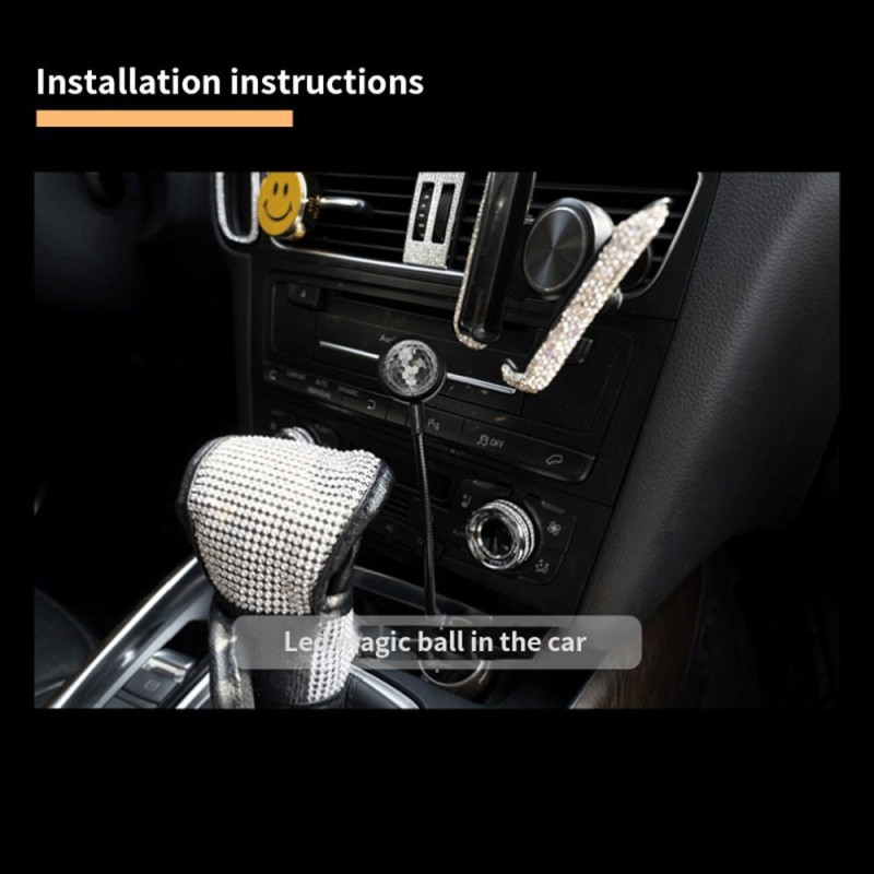 Car Roof Night Light LED Atmosphere Lamp Disco Discoball Party Many Colours