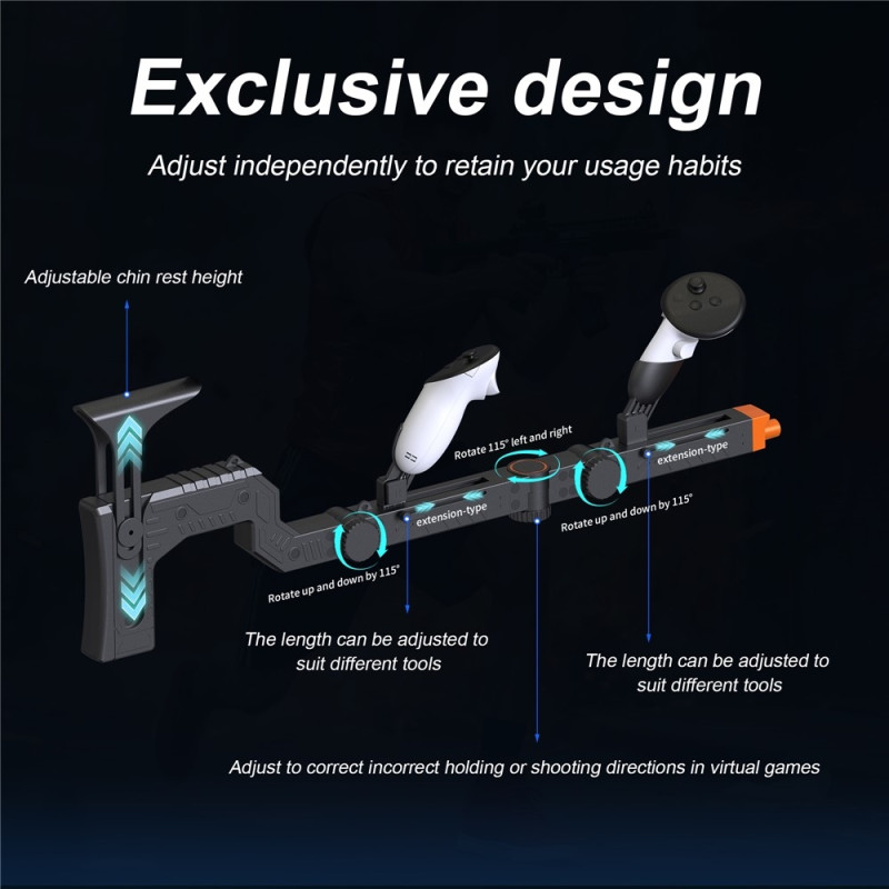 STARTRC PELIT Meta Quest 3S Quest 3 magneettinen VR-asemäntäammuntapeli