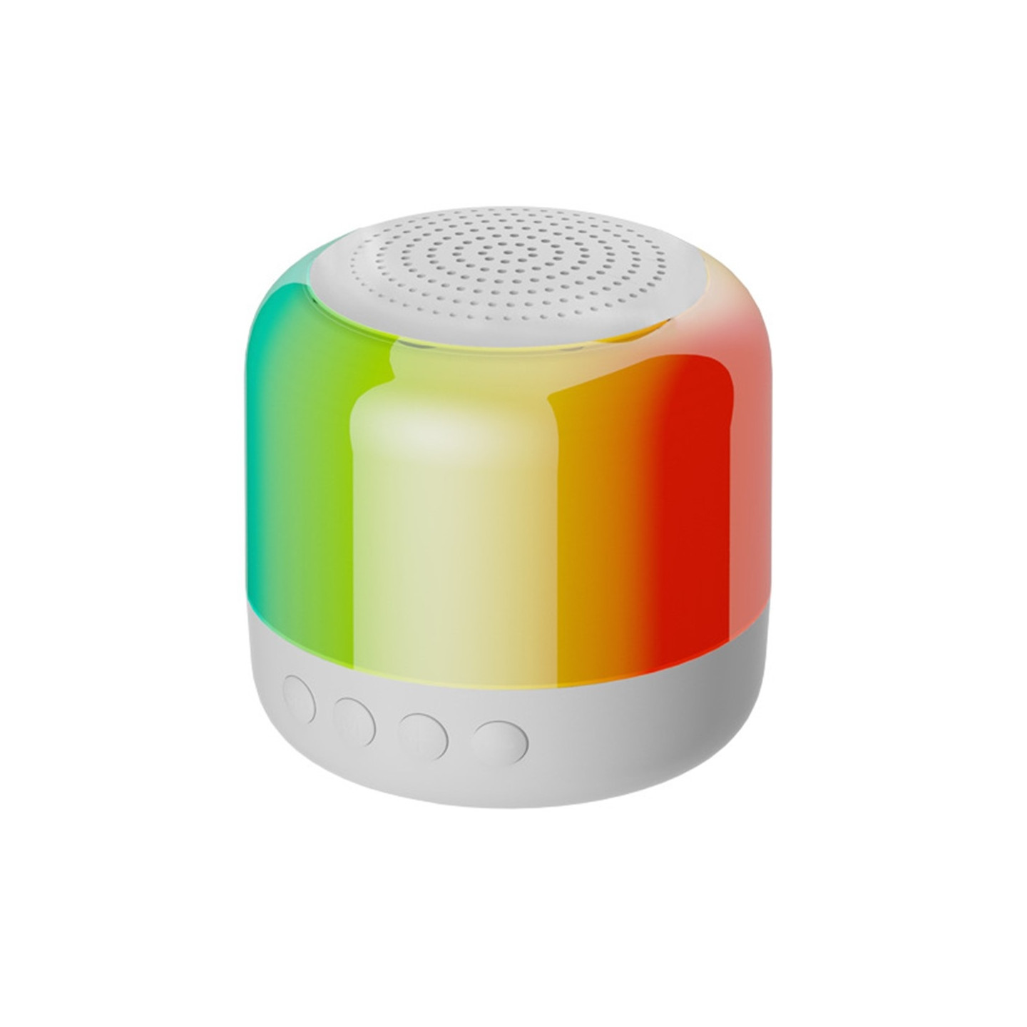 Kaiutin Bluetooth Stereo Surround Langaton Mini Subwoofer RGB-valolla - Valkoinen