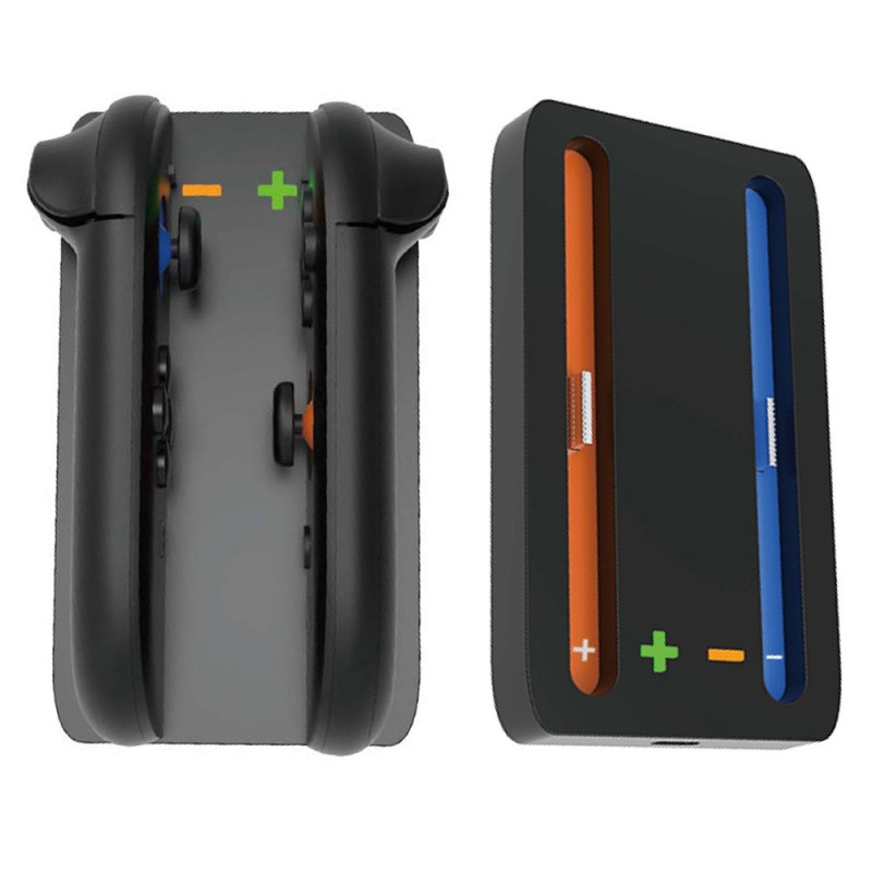 Kompatibel med Nintendo Switch 2 ladestasjon for Joy-Con, håndterer 2 spor