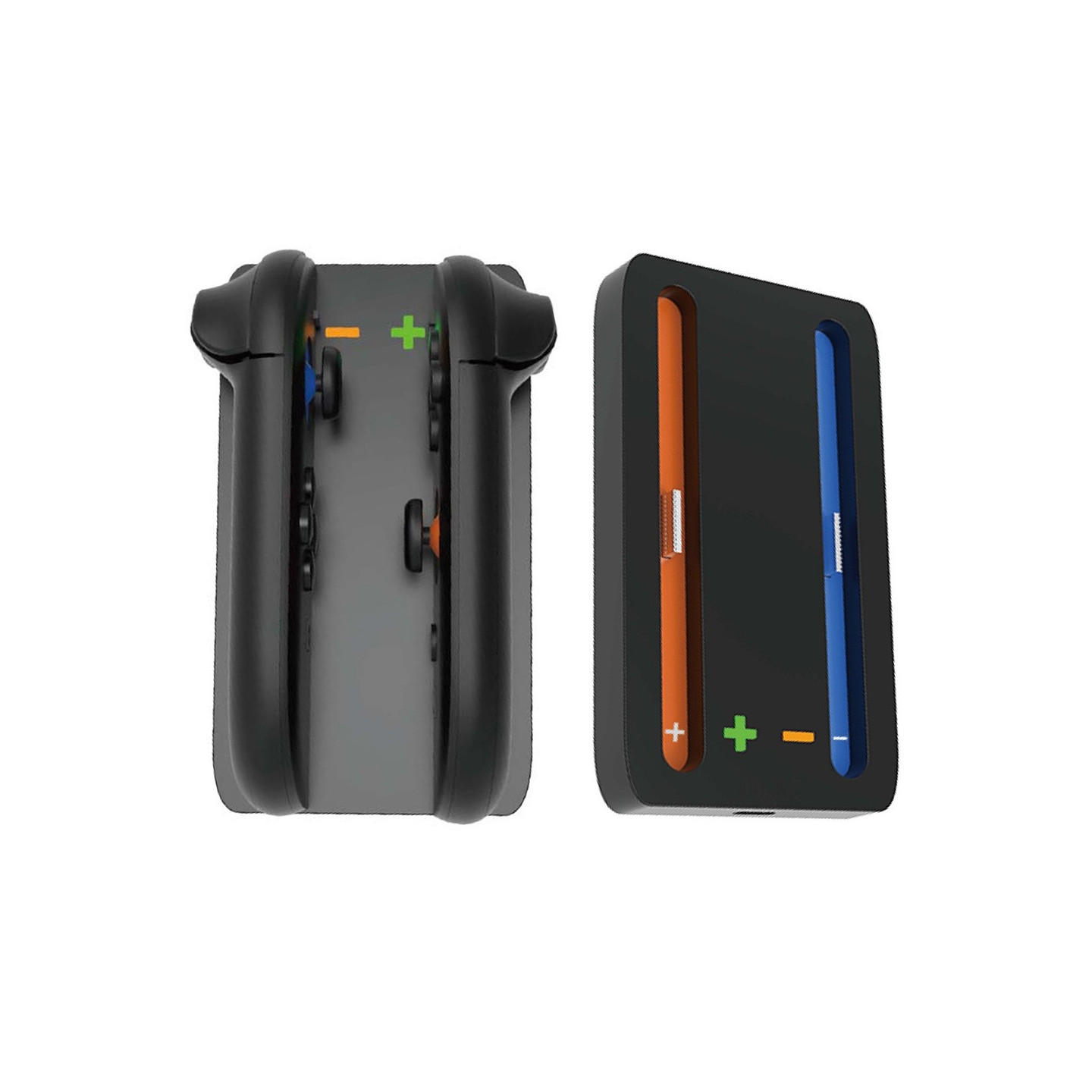 Kompatibel med Nintendo Switch 2 opladningsdock til Joy-Con. Håndterer 2 slots.