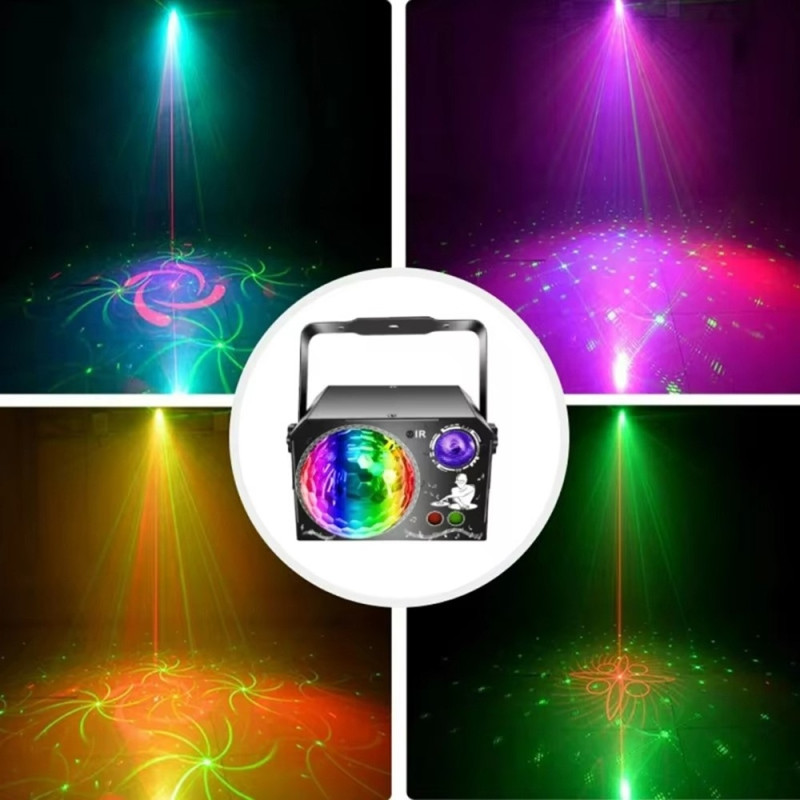 Magic Ball Laser Light L150MW 4-in-1 Laser Lamp Stage Party Disco Lamp
