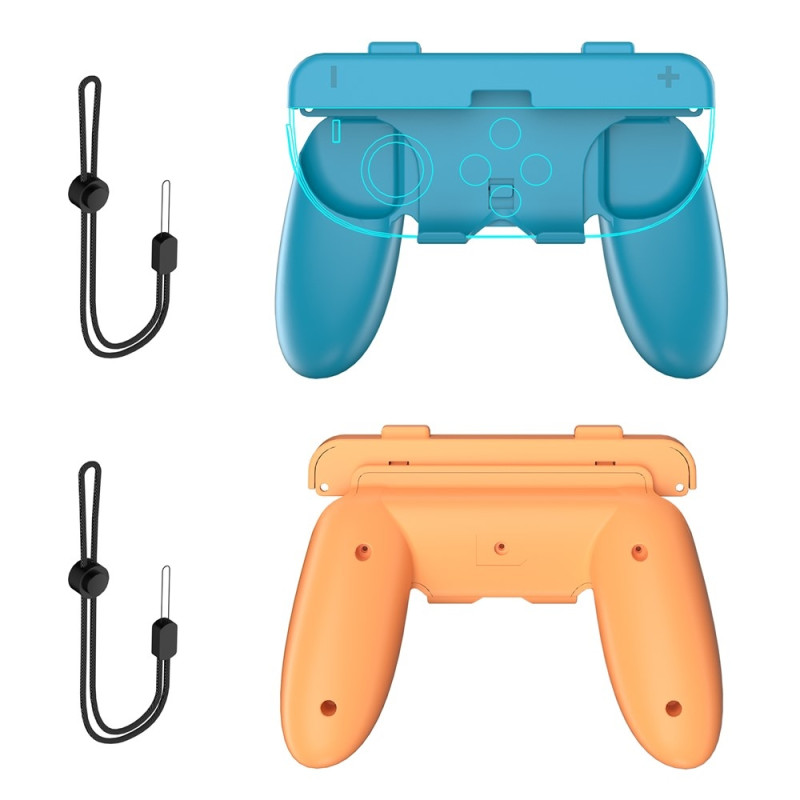 Yhteensopiva Nintendo Switch 2 Joy-Con -ohjaimen kahvasetti - kuorikotelo - sininen+punainen
