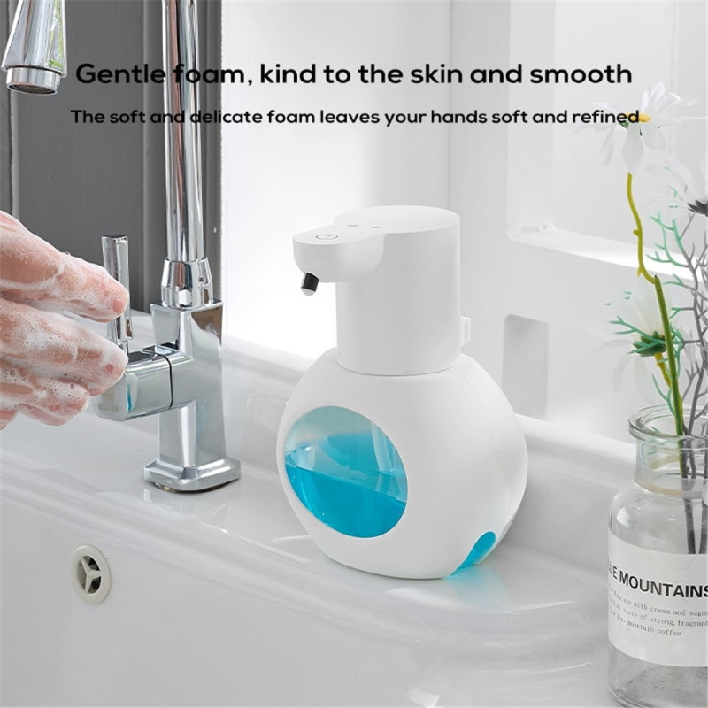 Automatic Soap Pump Touchless Infrared Sensor Hand Wash for Foam - White