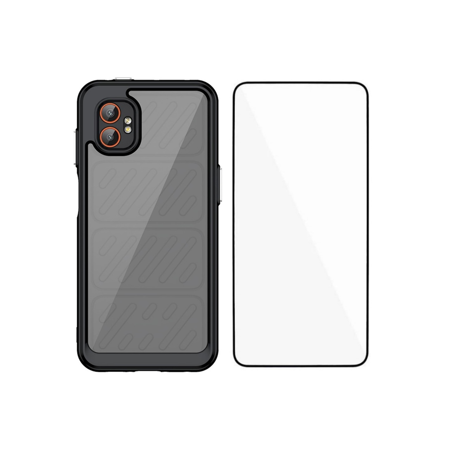 Samsung Galaxy XCover7 Pro Kuori TPU-puhelimen suojakuori karkaistulla lasisuojalla