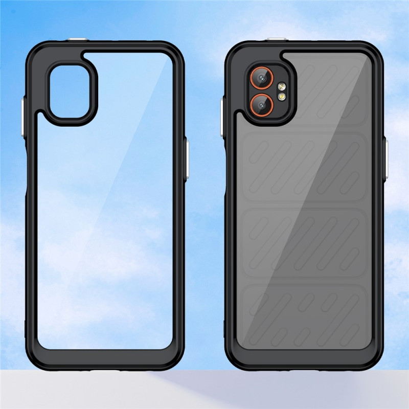 Samsung Galaxy XCover7 Pro Kuori TPU-puhelimen suojakuori karkaistulla lasisuojalla