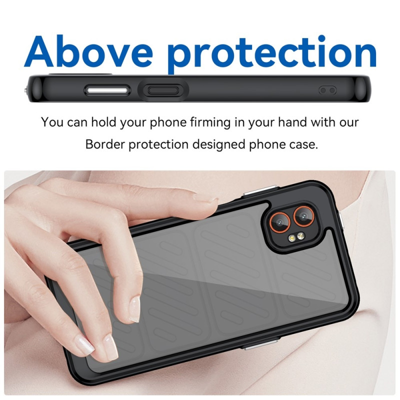 Til Samsung Galaxy XCover7 Pro Etui TPU-telefoncover med hærdet glasskærmbeskytter