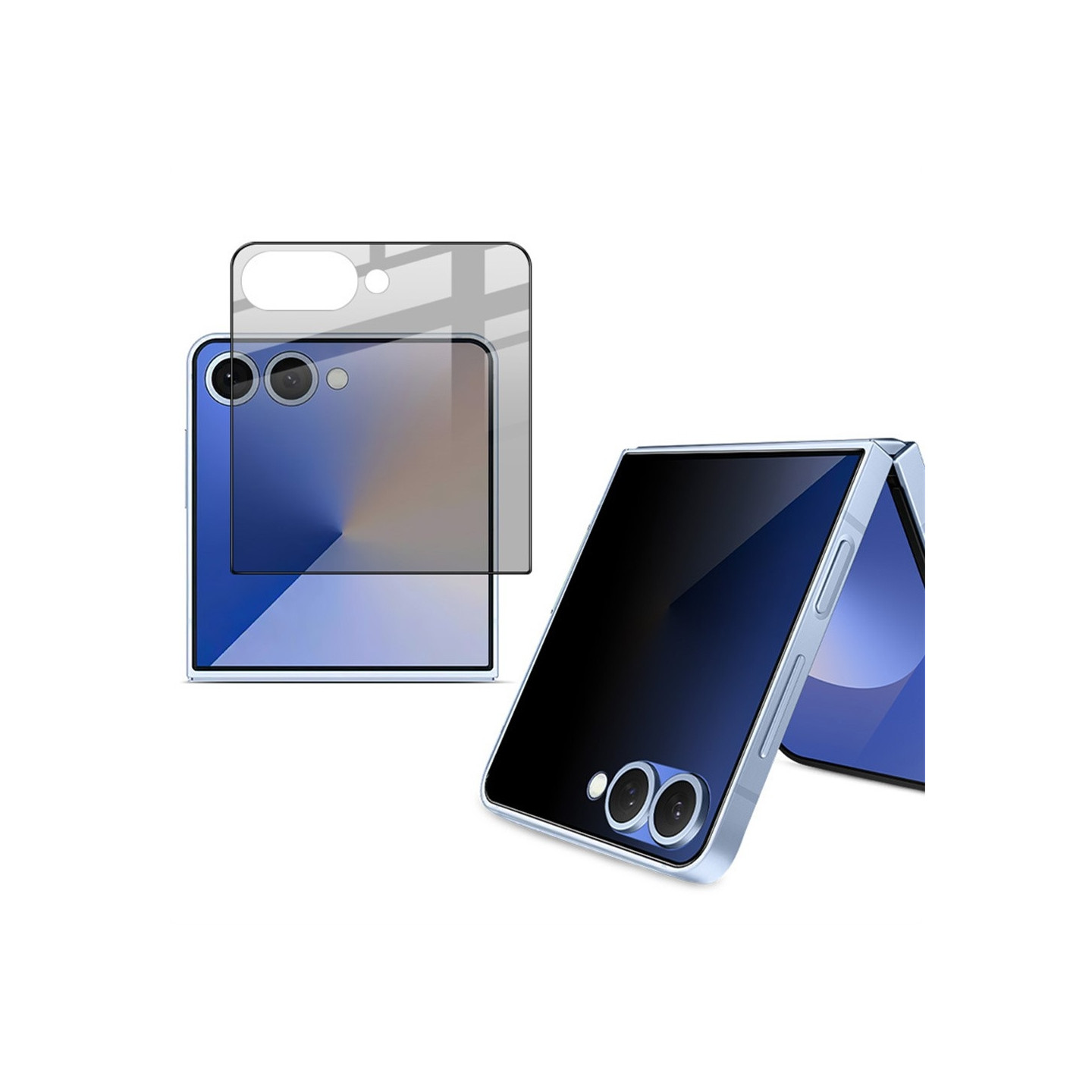 IMAK Til Samsung Galaxy Z Flip7 5G Anti Spy Bagskærmsbeskytter Hærdet Glas