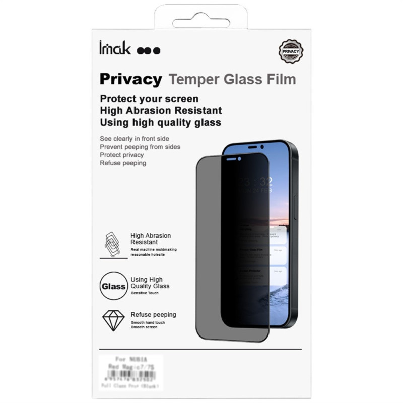 IMAK For Samsung Galaxy Z Flip7 5G Anti Spy Rear Screen Protector Tempered Glass