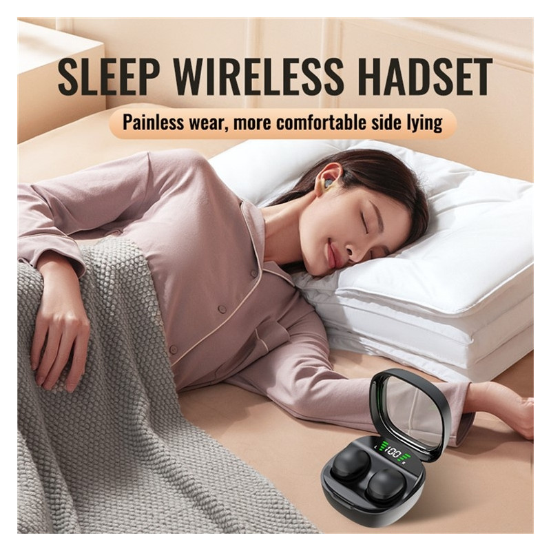 Langattomat kuulokkeet korvakuulokkeet HiFi-stereoäänellä Bluetooth - Sleep HD Bass Sound - Beige