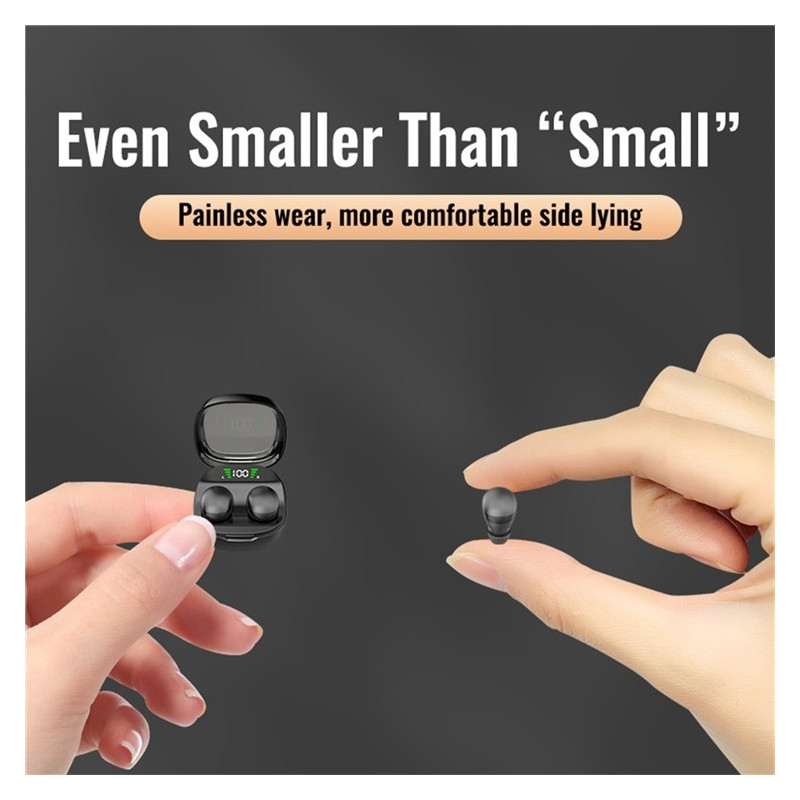 Trådløse hodetelefoner med øretelefon, HiFi-stereolyd, Bluetooth - Sleep HD, basslyd - Beige