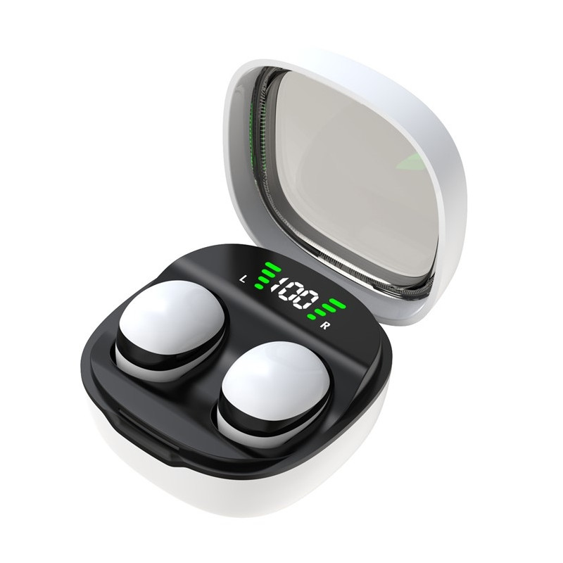 Trådlösa Hörlurar In-Ear HiFi Stereoljud Bluetooth -Sleep HD basljud - Vit