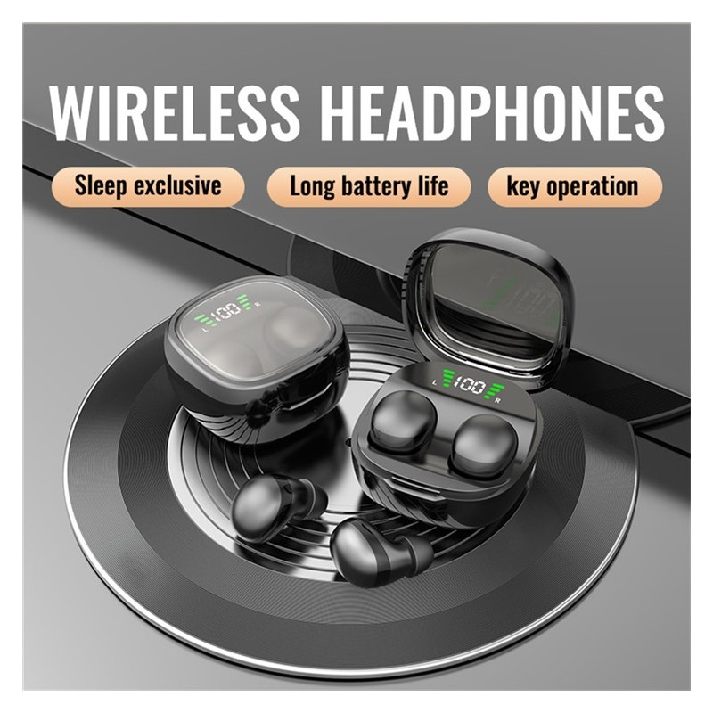 Trådløse hodetelefoner med øretelefon, HiFi-stereolyd, Bluetooth - Sleep HD, basslyd - Hvit