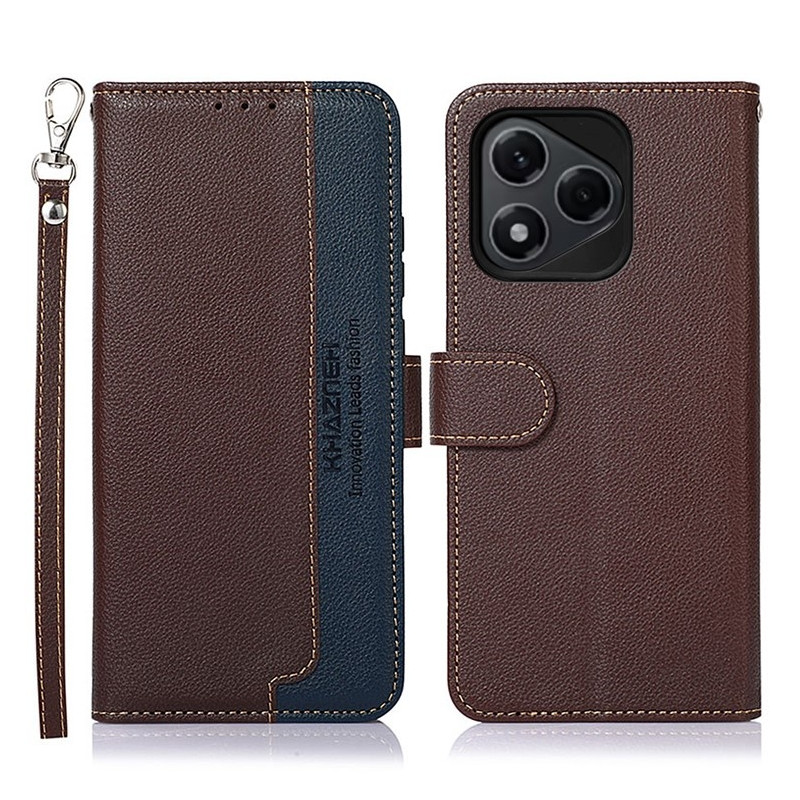 KHAZNEH Phone Cover for Honor 400 Lite 5G - Brown/Blue