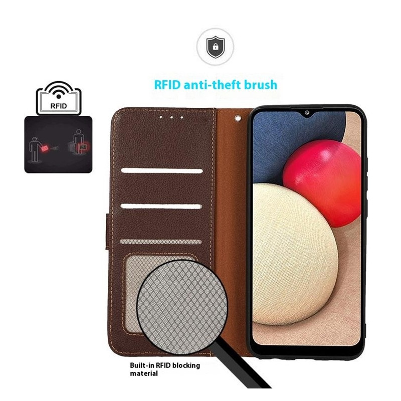 KHAZNEH Phone Cover for Honor 400 Lite 5G - Brown/Blue