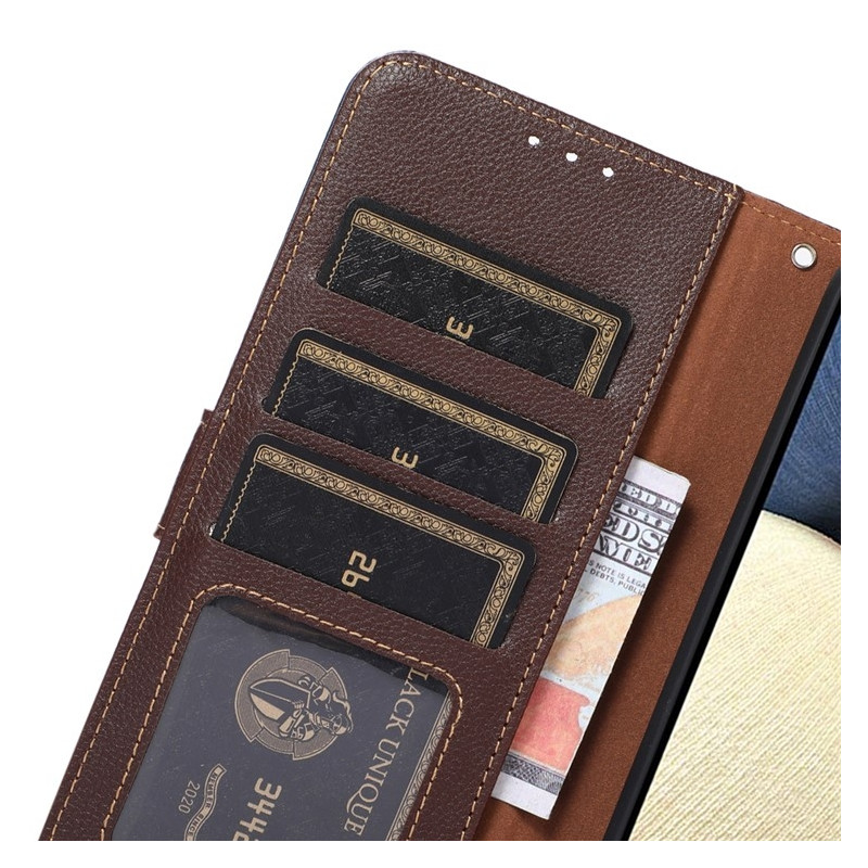 KHAZNEH Honor 400 5G Lommebok-deksel Brun/Blå