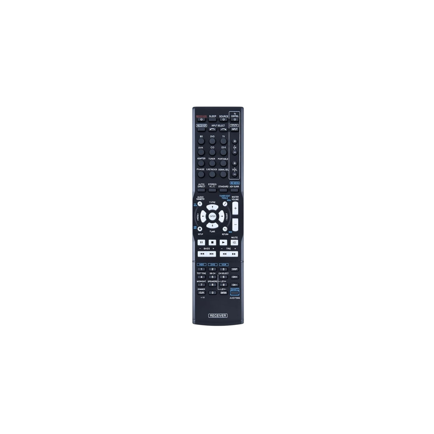 Remote Control Replacement for AXD7586 For Pioneer AV Receiver Stereo System