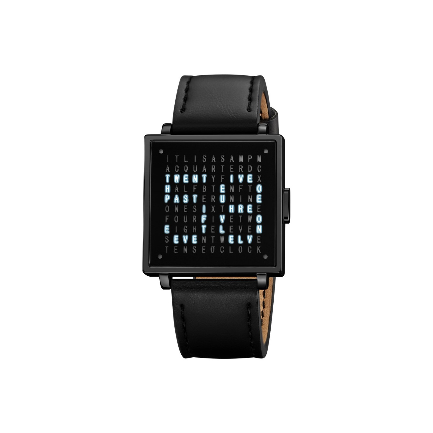 SKMEI Electronic Wristwatch Digital Clock Date Wristwatch - Black Leather