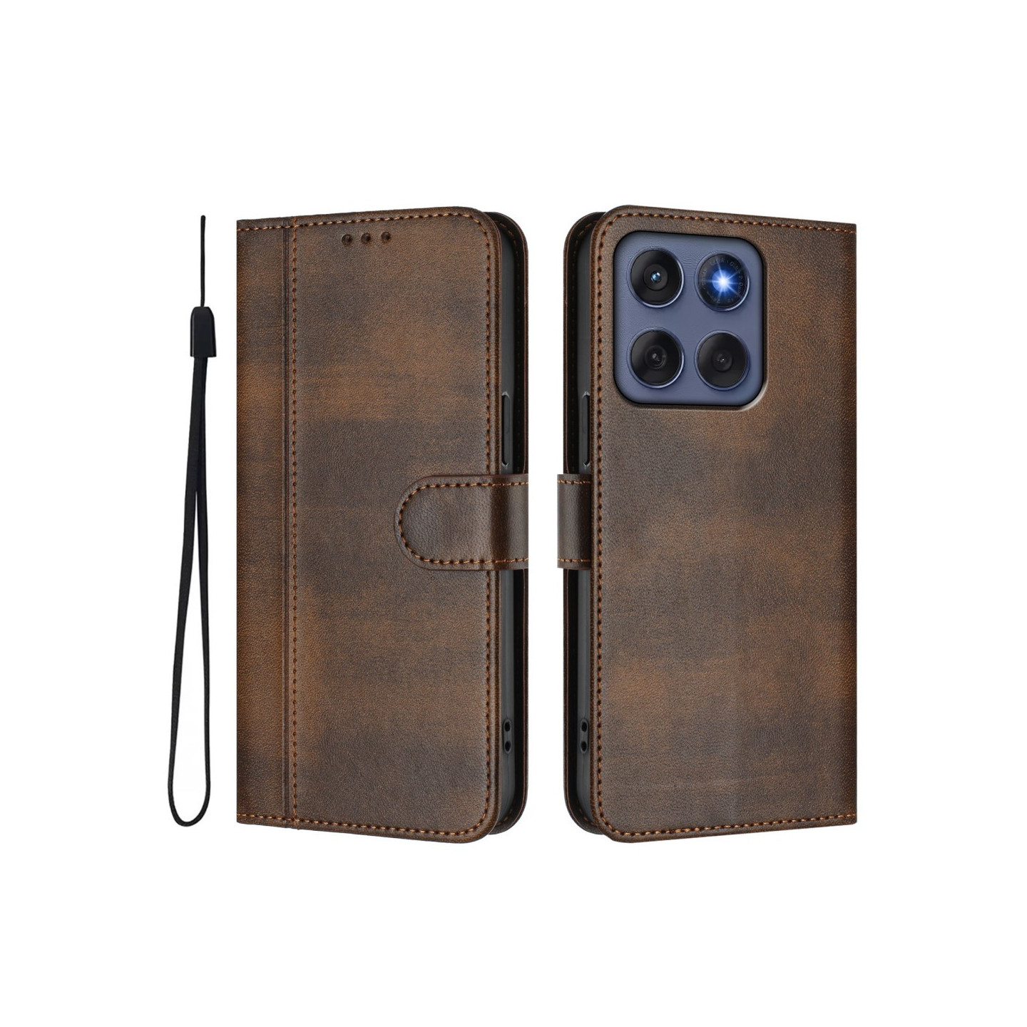 För Motorola Edge 60 5G / 60 Fusion 5G Fodral Plånbok Ställ Retrostruktur