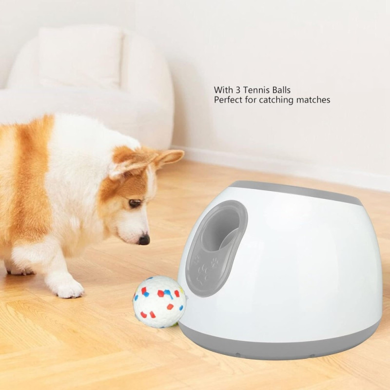 Automatisk boldkaster til hunde med 3 justerbare afstandsindstillinger - Blå