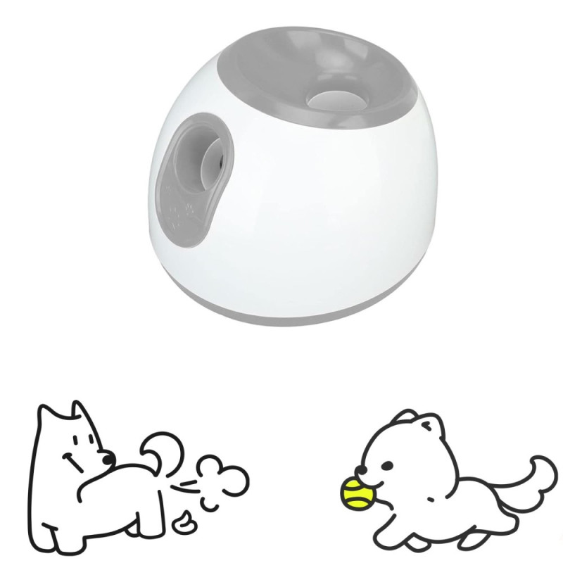 Automatisk bollkastare för hundar med 3 justerbara avståndsinställningar - Blå