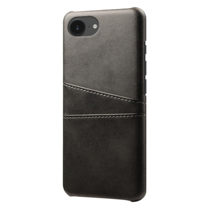 KSQ Kuori korttipaikalla iPhone 16e Musta