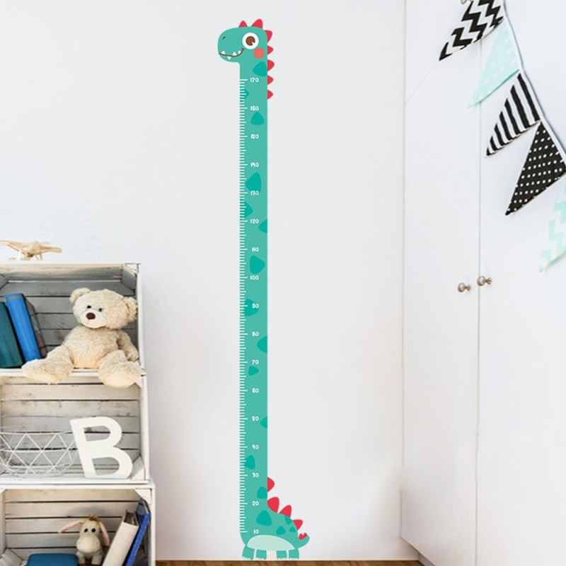 Measure Growing Length Wall Decal Growth Chart Wall Sticker - Dinosaur