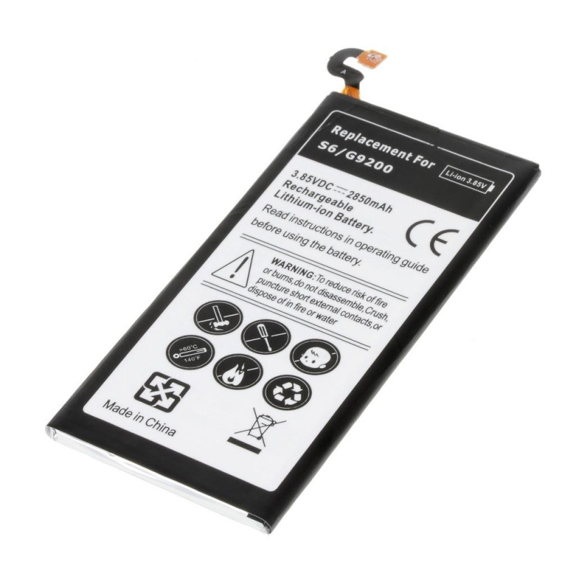 2550mAh Li - ion erstatningsbatteri Batteri Samsung Galaxy S6 G920