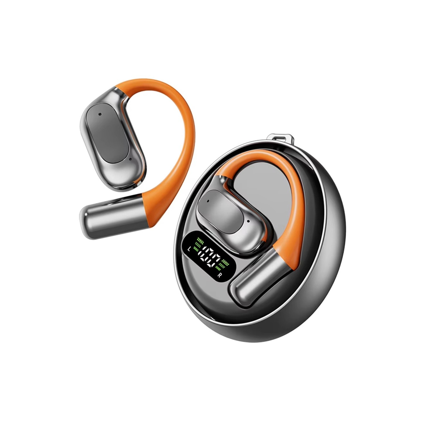 144 språk Translation Översättare Smart Translator Headset Bluetooth Realtid - Svart