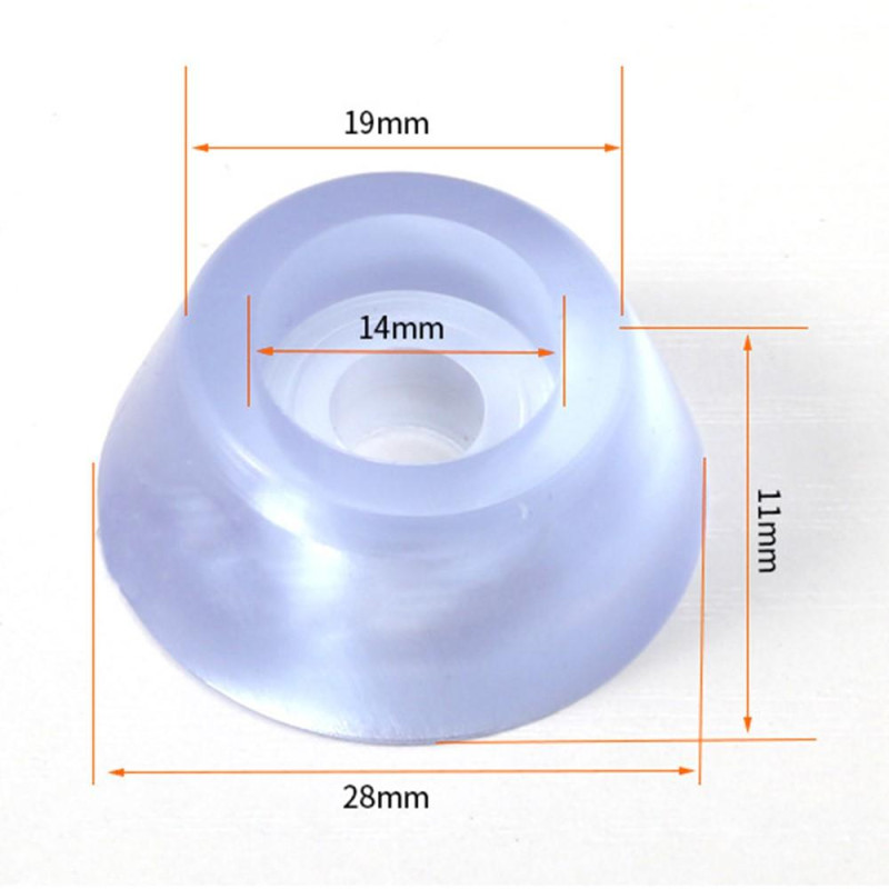 10 stk 28x11 mm Stol Anti - slip gulvbeskyttere