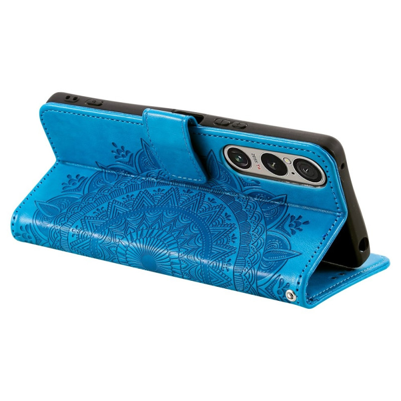 För Sony Xperia 1 VII plånboksfodral Fodral Skal Mandala blommönster