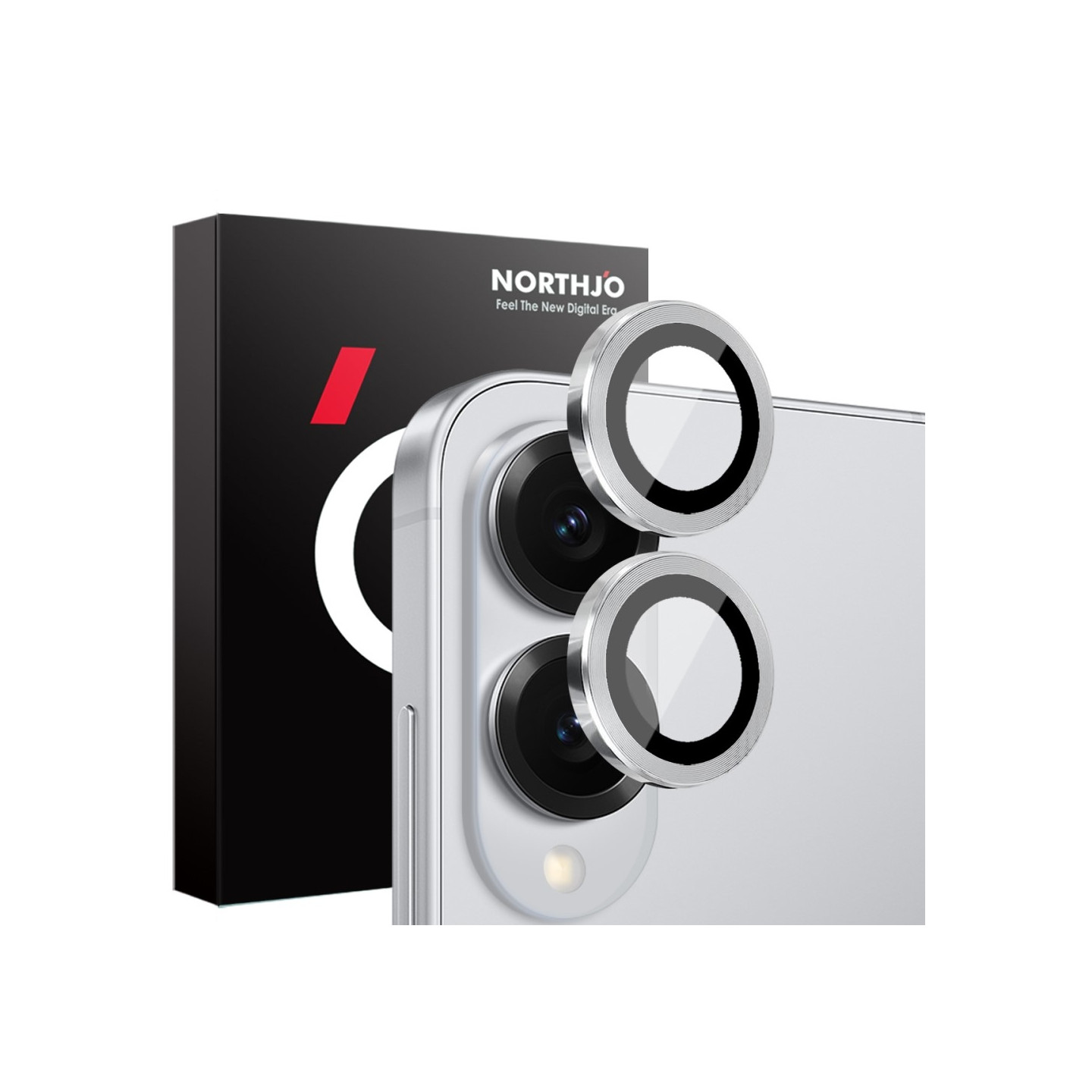 NORTHJO för Samsung Galaxy S25 Edge Härdat Glas Kameralinsskydd