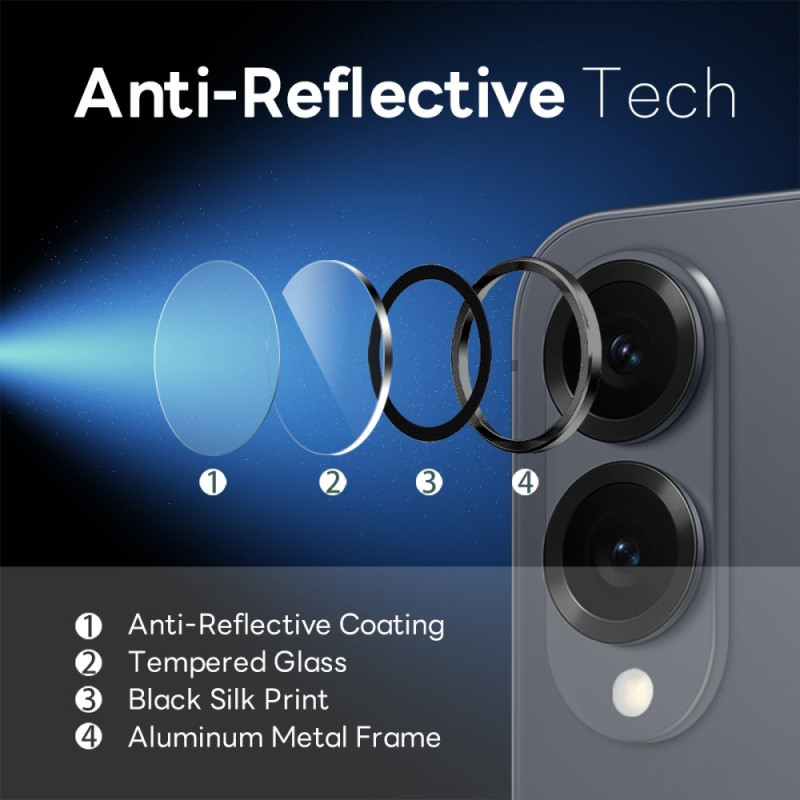 NORTHJO til Samsung Galaxy S25 Edge Hærdet Glas Kameralinsebeskytter