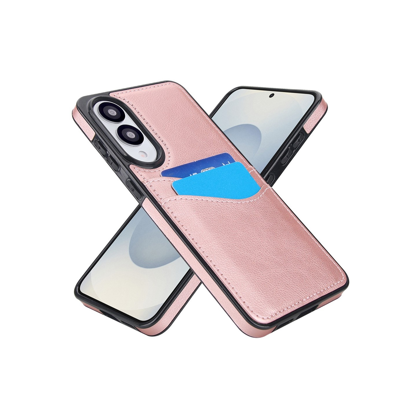 For Samsung Galaxy S25 Edge Case Card Slot Slim-Fit PU+TPU Mobile Cover