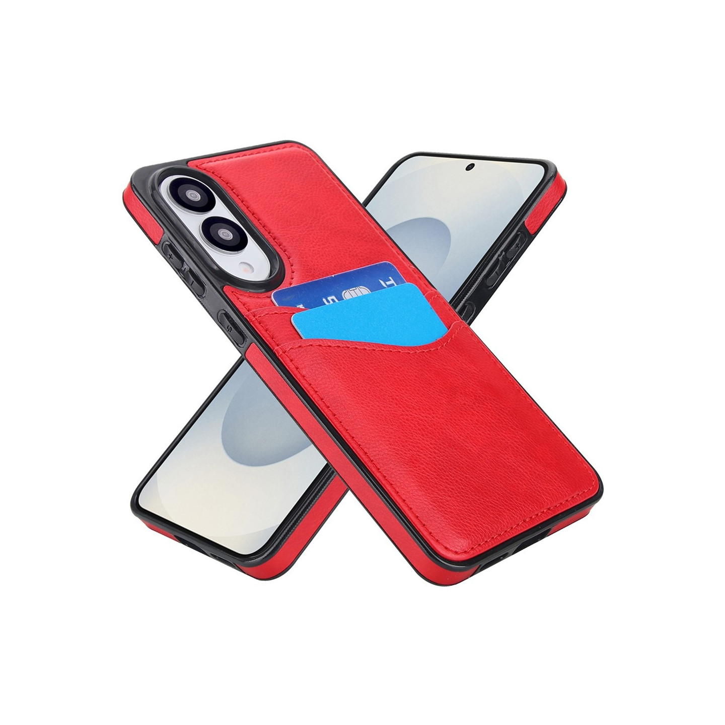 Samsung Galaxy S25 Edge Suojakuori Korttipaikka Slim-Fit PU+TPU Puhelinkotelo