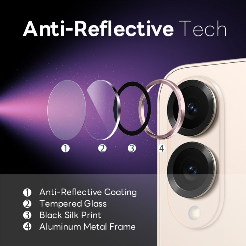 NORTHJO til Samsung Galaxy S25 Edge Hærdet Glas Kameralinsebeskytter