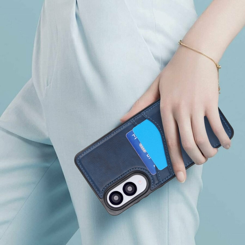 Samsung Galaxy S25 Edge Suojakuori Korttipaikka Slim-Fit PU+TPU Puhelinkotelo