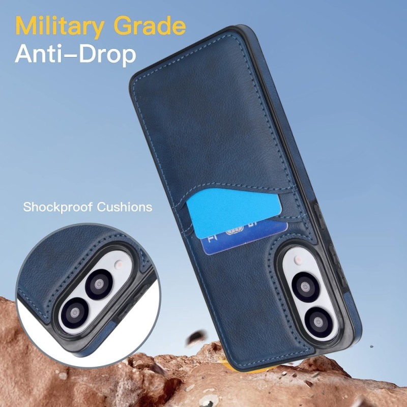 For Samsung Galaxy S25 Edge Case Card Slot Slim-Fit PU+TPU Mobile Cover