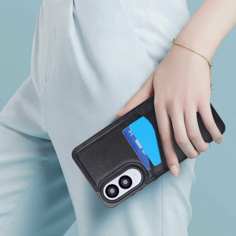 For Samsung Galaxy S25 Edge Deksel Kortlomme Slank PU+TPU Mobildeksel