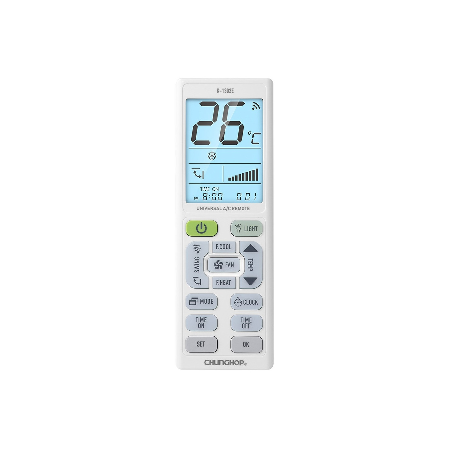 Remote Control CHUNGHOP K-1302E Universal Replacement Air Conditioner AC